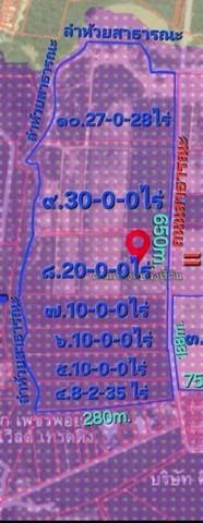 ขายที่ดินปลวกแดงระยอง ผังม่วงลาย 115 ไร่ ท่าเรือแหลมฉบัง 40 กม