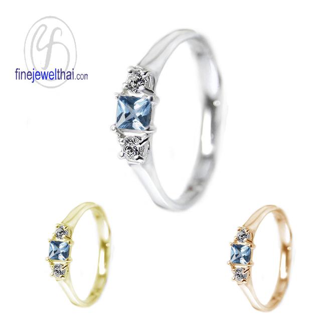 Finejewelthai แหวนโทพาซ พลอยแท้ เสริมมงคล R1181tp