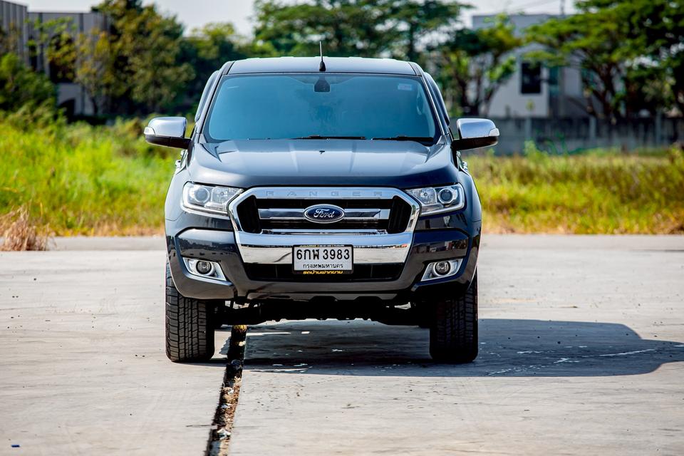 Ford Ranger 2.2 XLT Hi-Lander Double Cab เกียร์ Auto ปี 2017 สีเทา มือเดียวป้ายแดง รูปย่อยที่ 3