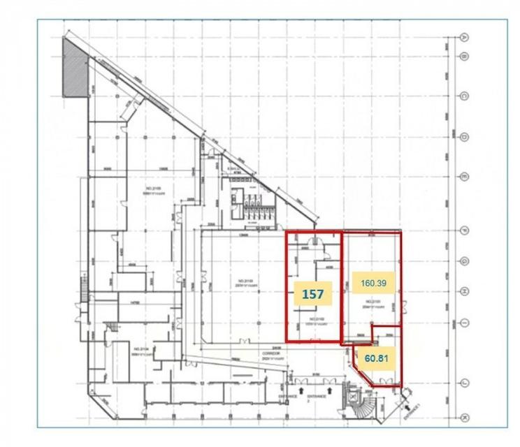 รูป ให้เช่าพื้นที่ร้านค้าโชว์รูม อาคารไทยซินสแควร์ taisin square พื้นที่ใช้สอย 157 ตร.ม. โครงการติดกับ BTS พระโขนง มีที่จอดร 2