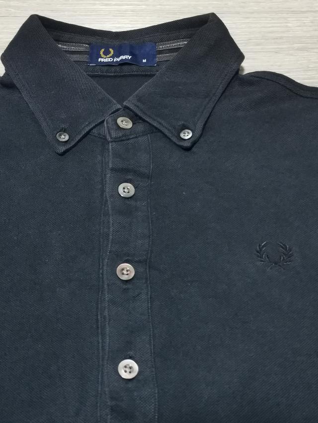 เสื้อโปโลแขนยาว Fred Perry สีดำ รูปที่ 6
