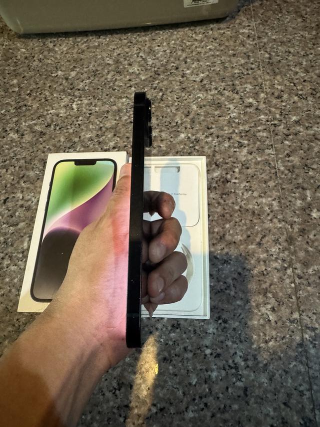 ขายๆๆๆถูกๆๆไอโฟน14PlusสีMinight256กิ๊กยกกล่องอีมี่ตรงสูนTrueสภาพสวยๆใช้งานปกติหมดทุกๆฟังชั่นเครื่องรีสโตได้ตลอดไม่มีติดไอคราว ( สูนไทยแท้เดิมๆทั้งเครื รูปที่ 6