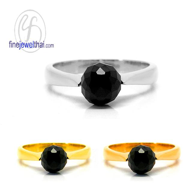 Finejewelthai แหวนนิลแท้ แหวนเงินแท้925 - R1015on