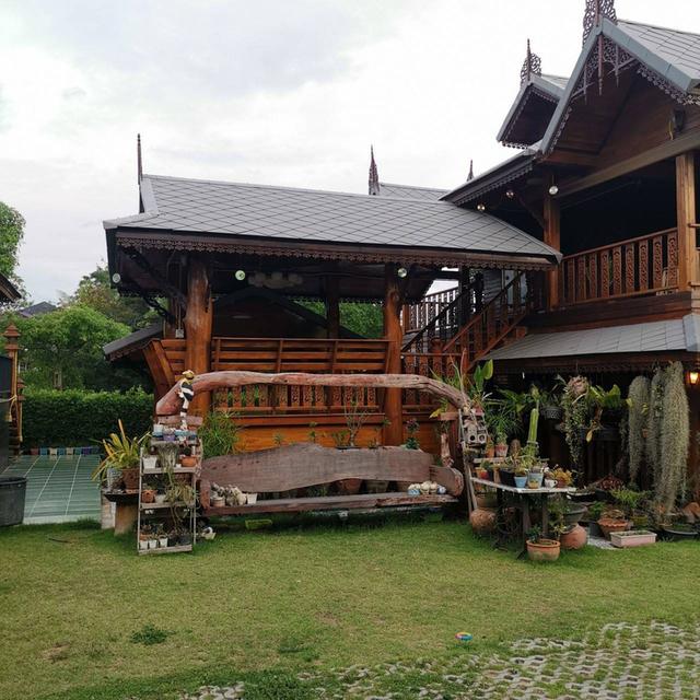 Single house 2 storeys for sale Real wood throughout the house, made from natural materials, ancient Thai style 5