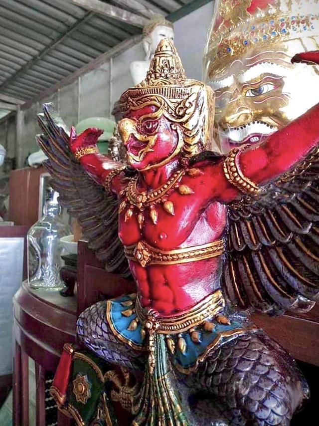 พญาครุฑแขวนผนัง ขนาด70ซม ครุฑหน้าเทพบุตร 3