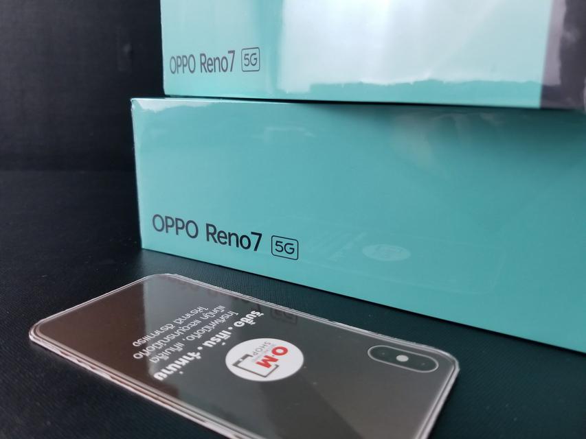 ขาย/แลก OPPO Reno7 5G 8/256GB Black / Blue ศูนย์ไทย ใหม่มือ1 ไม่แกะซีล แท้ เพียง 13,990  บาท  3