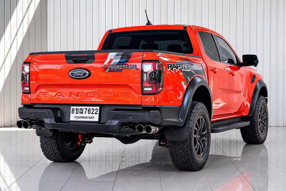 #FORD RANGER, 3.0 RAPTOR ECO BOOST 4WD ปี 2022 จด 2023 สีส้ม โฉม DOUBLE CABรถบ้าน มือเดียวป้ายแดง รูปที่ 7