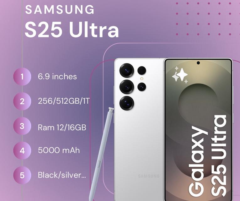 Galaxy S25 Ultra มือ 2 สภาพใหม่กริ๊บ 3