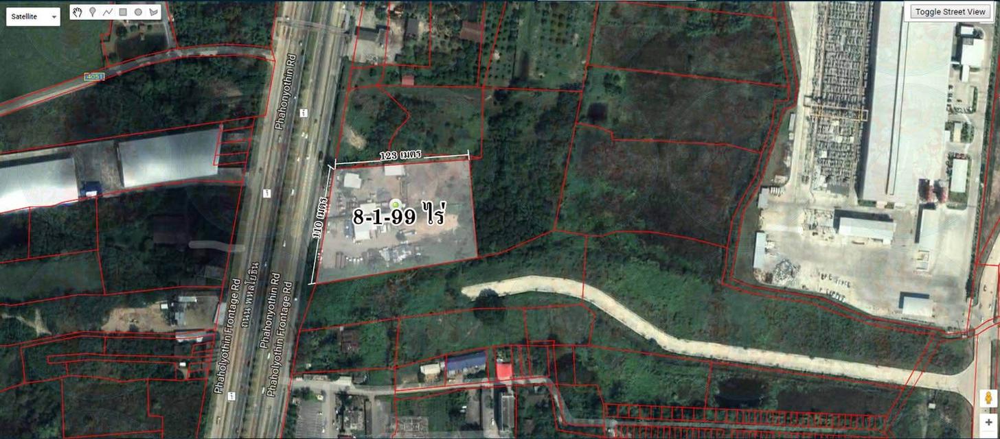 ขายที่ดินทำเลทองติดถนนพหลโยธิน กม.ที่ 92/110 (มีโฉนด) 1