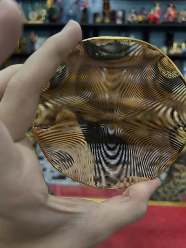 แผ่นแก้ว ฝังทองคำ สำหรับใส่เครื่องประดับ 8