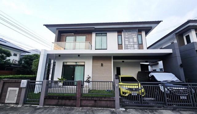 ให้เช่าบ้านเดี่ยว 2ชั้น พร้อมเฟอร์นิเจอร์ครบโครงการ H Cape Serene บางนา สุขาภิบาล 2 เดินทางสะดวก ใกล้สนามบินสุวรรณภูมิ 1