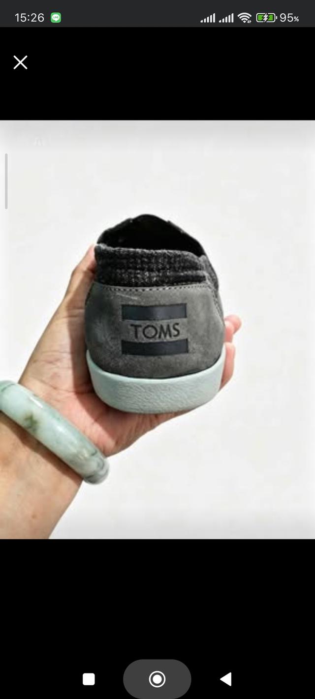 รองเท้าแบรนด์ TOMS มือสอง ของแท้ รูปที่ 3