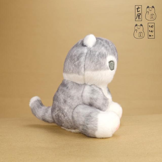 ตุ๊กตา แมวเหมียว・โมฟุซัน ขาวเทา ออริ ・ /•᷅•᷄\੭ 🇯🇵 ・ mofusand Plush・Mascot 14 cm・Ori Series・S size ❄️✨