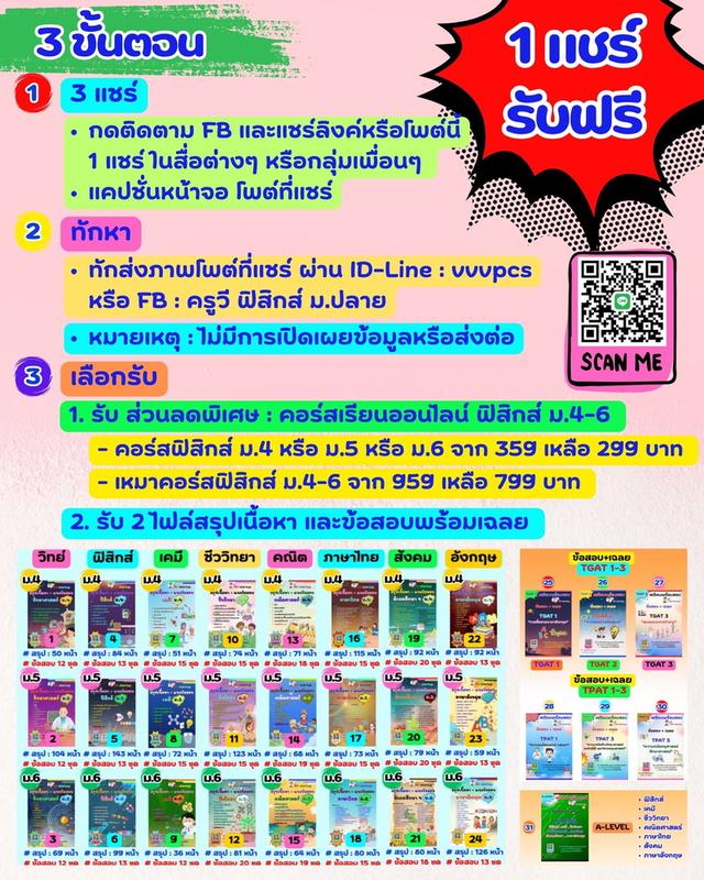 คอร์สพิเศษ “ฟิสิกส์เน้นๆ 197 ชั่วโมง” รูปที่ 2