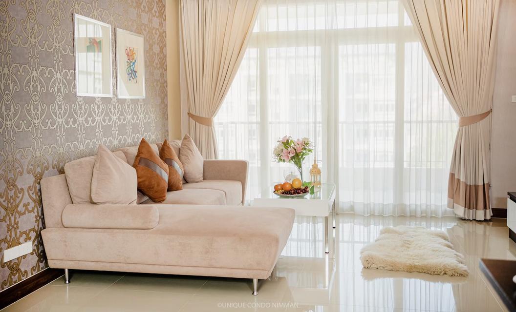 ขายห้องตกแต่งพร้อมเข้าอยู่ ขนาด 1 ห้องนอน 1 ห้องน้ำ ในโครงการ The Unique @ Nimman Condominium 2