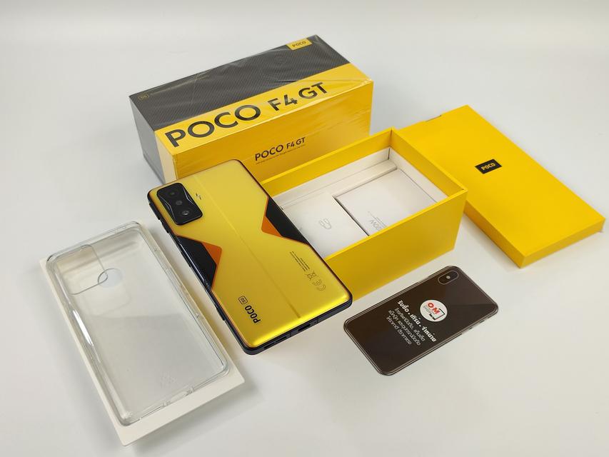 ขาย/แลก POCO F4 GT 5G 12/256 Cyber Yellow ศูนย์ไทย ประกันศูนย์ สวยมากๆ Snapdragon8 Gen1 เพียง 16,500 บาท  1