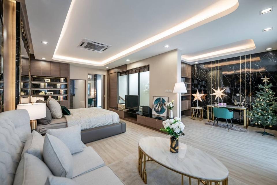 💰 ขายพร้อมผู้เช่า! 🏙️ โฮมออฟฟิศหรู 3.5 ชั้น Dimond Ville โชคชัย 4 (หลังมุม) 300 ตร.ม. Double Volume ✨ ราคา 16.8 ล้าน ฟรีโอน! 5