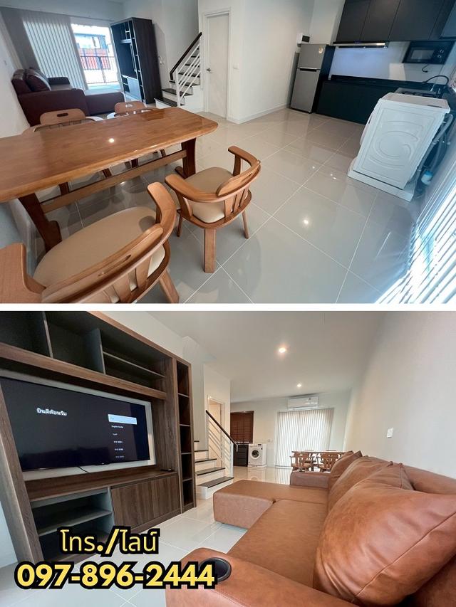 ให้เช่าทาว์นโฮมตกแต่งพร้อมอยู่ หมู่บ้านเอซเซน ปิ่นเกล้า-ศาลายา (EZZEN)หิ้วกระเป๋าเข้าอยู่ได้เลย 3