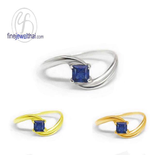 FineJewelThai | แหวนไพลินแท้ พลอยประจำเดือนเกิด เดือนกันยายน R1154bl รูปย่อยที่ 2