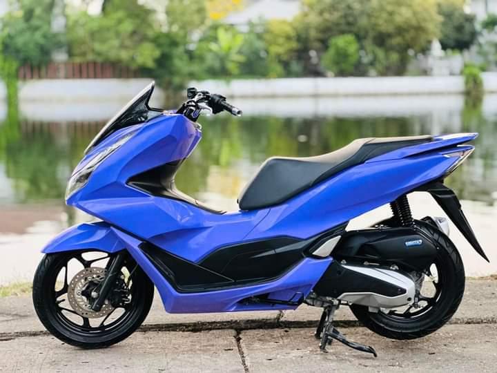 Honda pcx สีม่วงพาสเทล 2