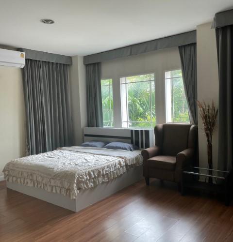บ้านเดียวให้เช่าใกล้สนามบินสุวรรณภูมิ ม.มัณฑนา พระราม9-ศรีนครินทร์ มี3นอน 3น้ำ ตกแต่งสวย เฟอร์ครบพร้อมเข้าอยู่เช่า 55,00 6