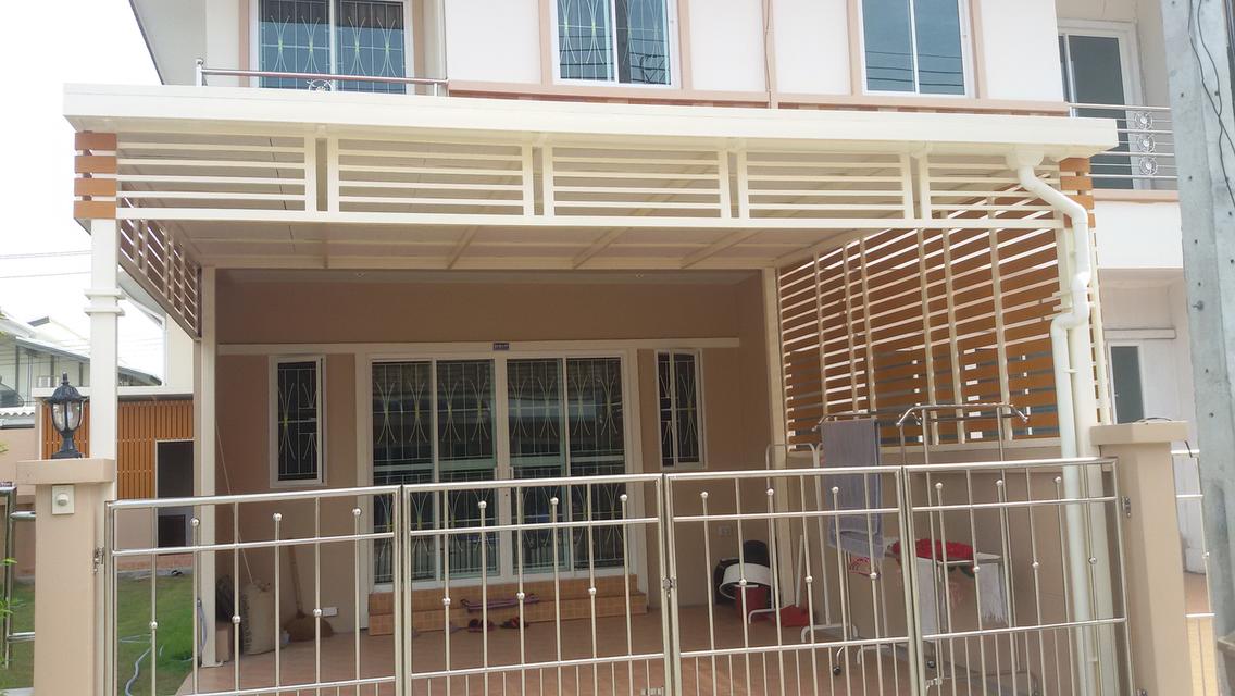 รับเหมา ต่อเติม โครงหลังคากันสาด ต่อเติมห้องครัว เทพื้นปูกระเบื้อง Line dddesign23 14