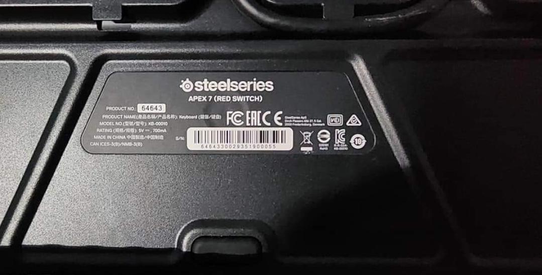 Steelseries Apex 7 2