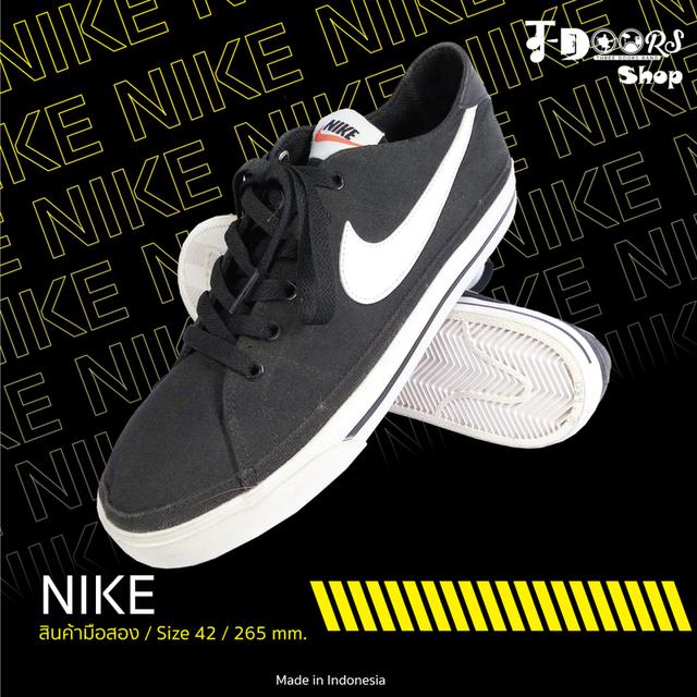NIKE รองเท้าผ้าใบมือสอง สีดำ สภาพสวยๆ จัดส่งฟรี!!! เก็บปลายทาง