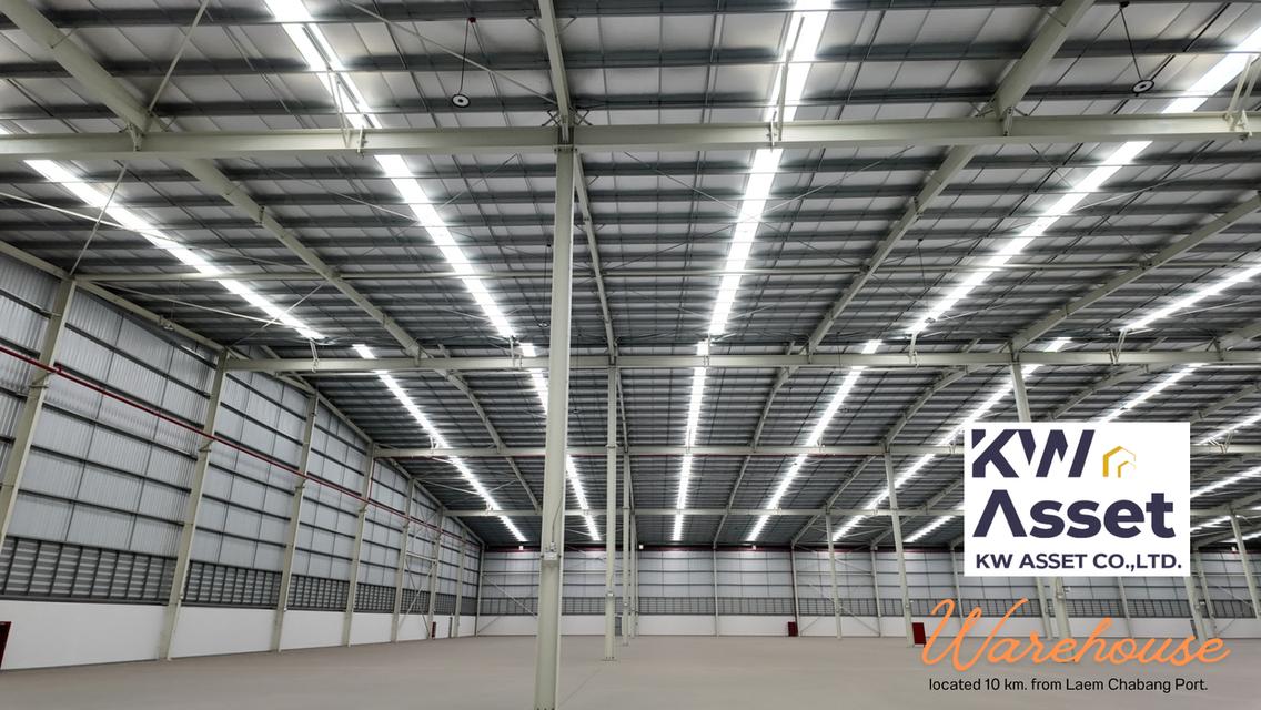 ให้เช่าโกดัง จำนวนมาก คลังสินค้า NEW! ใกล้ท่าเรือแหลมฉบัง 10 km. 6
