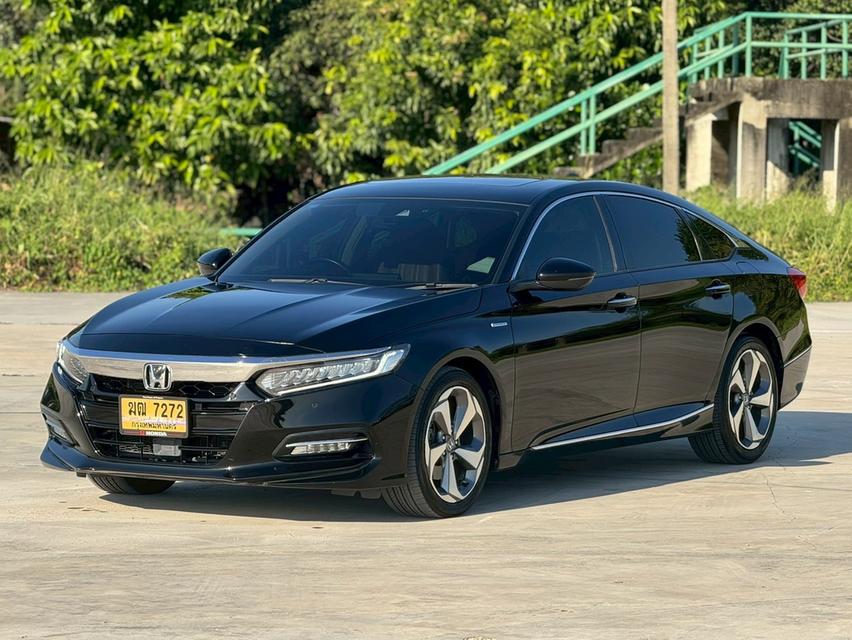 HONDA ACCORD G10   Sedan MY19 Sedan 4dr Hybrid TECH-CVT TOP FWD 2.0 สีดำ   เกียร์ออโต้ ปี 2019