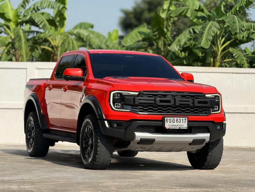 FORD RANGER, 3.0 RAPTOR ECOBOOST 4WD โฉม DOUBLE CAB สีส้ม เกียร์ออโต้ 10 สปีด มือเดียวป้ายแดง ปี2022 🚀🚀 เลขไมล์ 73,000 km.✅✅ราคา 1,218,000 บาท🏦🏦 รูปย่อยที่ 3