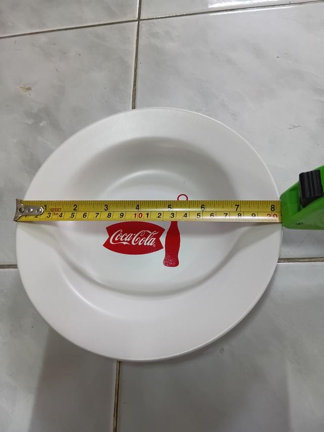 จานข้าวโค้ก ขนาด 8 นิ้ว