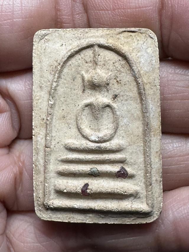 พระสมเด็จพิมพ์ก้างปลา ฝังแร่หลังจาร ไม่ทราบที่