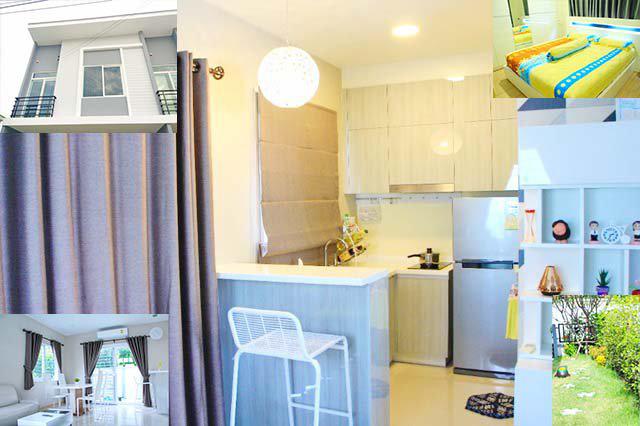 รูป บ้านหลังมุม ไทวัสดุ บางนา เมกกะ ให้เช่าทาวน์โฮม 2 ชั้น