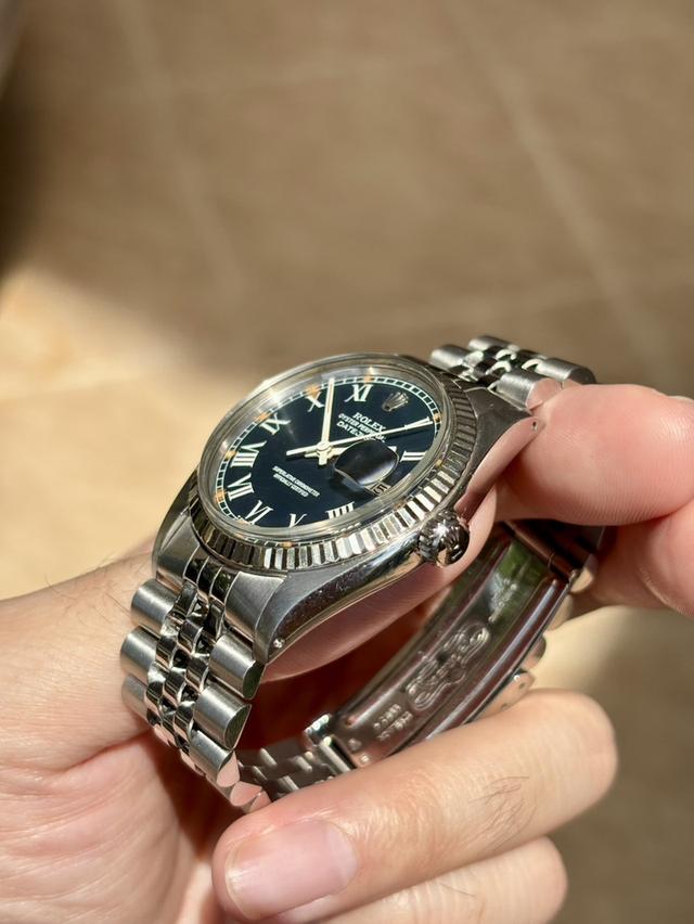 Rolex Datejust 16014 36mm Blue Buckley Dial Watch only 6