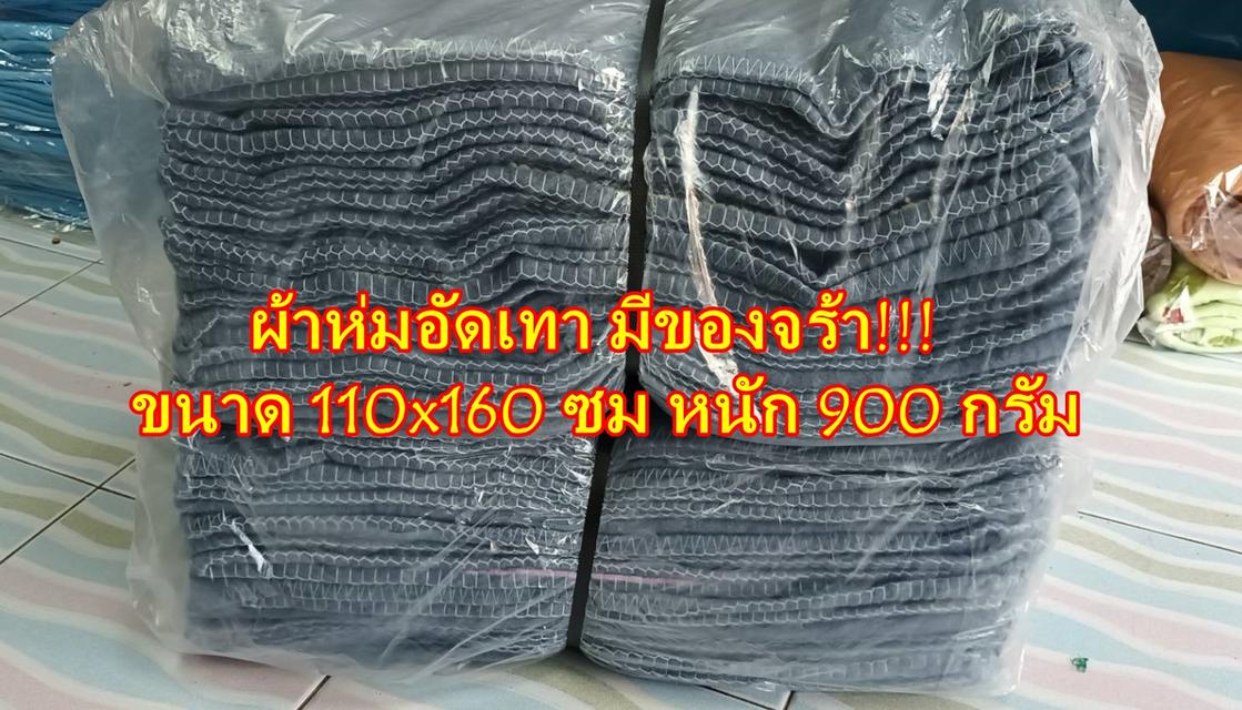 ผ้าห่มอัดเทา 110*160ซม (แพ็ค10ผืน-คละสี) สินค้าจากโรงงานราคาส่ง โทร 02-7374802-3 รูปที่ 10