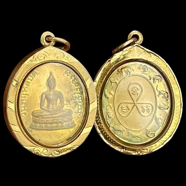 พระวันพฤหัสบดี หลัง12นักษัตร เนื้อทองคำ กรอบทอง 6