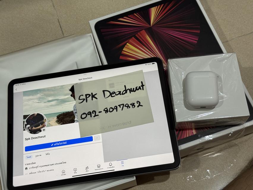 IPad Pro11“ M1 256gb Wifi เครื่องศูนย์ไทย แบต95% 9