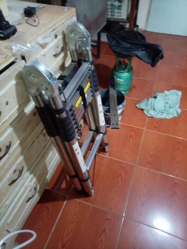 บันไดพับตั้งได้2.9เมตร ยืดได้6ม 8
