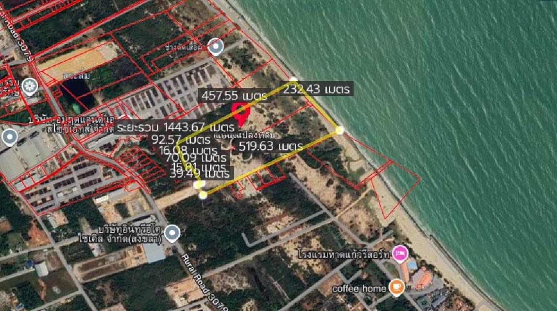 ที่ดินติดทะเล หาดแก้ว ต.ชิงโค อ.สิงหนคร จ.สงขลา 64 ไร่ 2 งาน 93 ตรว. ไร่ละ 3.5 ล้านบาท 6