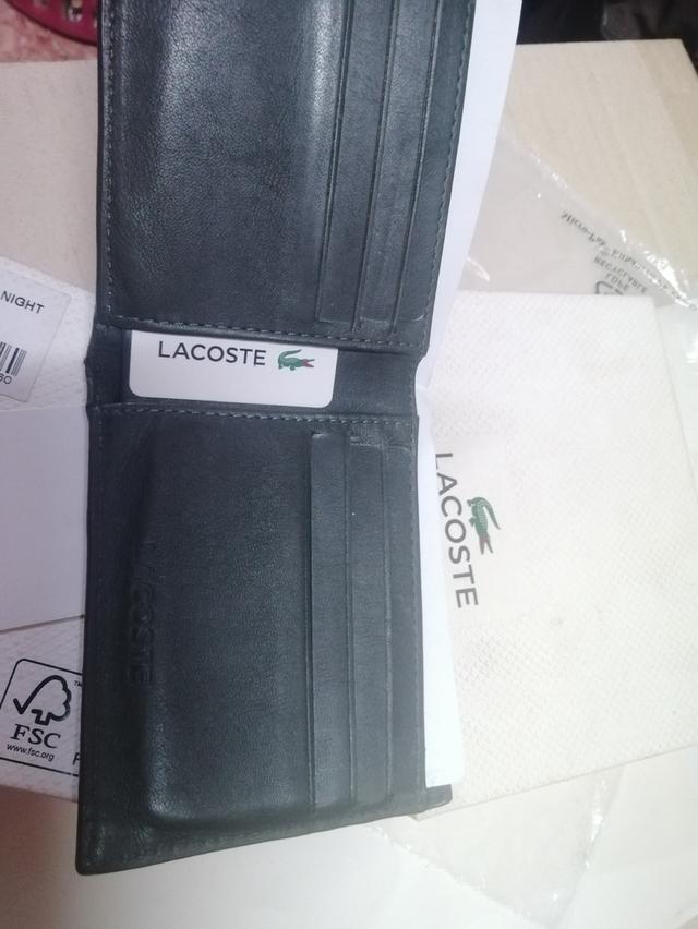 กระเป๋าสตางค์​ Lacoste​ แท้​พร้อมกล่อง 5