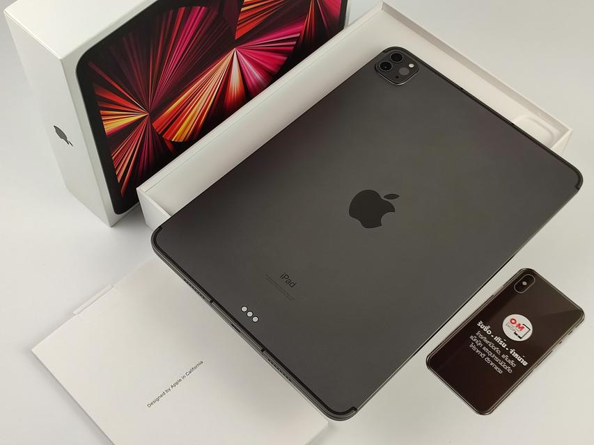 รูป ขาย/แลก iPad Pro (2021) 11นิ้ว 128 (Wifi+Cellular) สี Space Gray ศูนย์ไทย สภาพสวยมาก แท้ เพียง 25,900 บาท  4