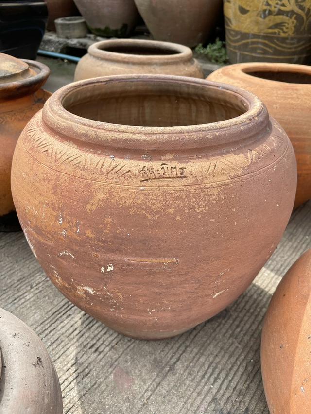 โอ่งแดง โอ่งดินแดง โอ่งโบราณ ขนาด40ซม เครื่องปั้นดินเผา