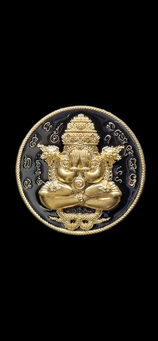 พระปิดตาพังพระกาฬ รุ่น เจ้าสัวพันล้าน เนื้อสัมฤทธิ์ลงยดำ