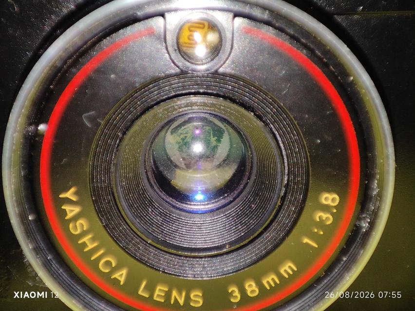 กล้องฟิล์ม Yashica MF-2 Super ผลิตที่ญี่ปุ่นเมื่อปี 1986 ผลิตโดย Kyocera Corporation สภาพตัวกล่องสวยสมบูรณ์ไม่มีตำหนิ ซองหนังมีตำหนิ(รูปสุดท้าย) รูปที่ 3