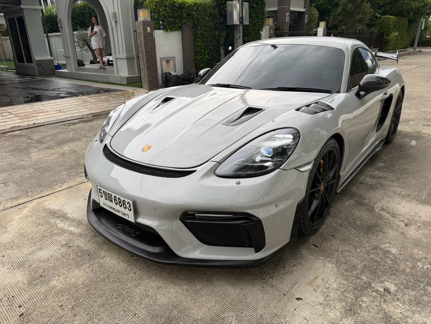 รหัสรถ KPV6863 2018 PORSCHE 718 CAYMAN 2.0 Turbo สีดำ WRAP สีเทา รูปย่อยที่ 2