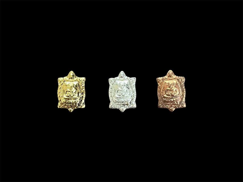 หลวงปู่หลิว เหรียญพญาเต่าเรือน รุ่นเต่าจิ๋วมีกำไร ปี 2551 (3 เหรียญ)