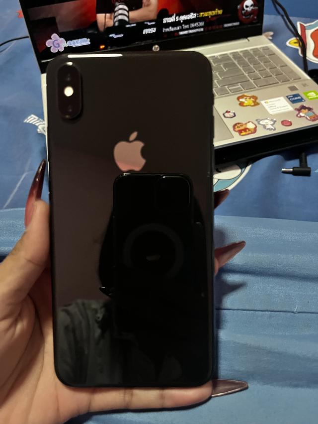  iPhone XS Max 64 GB เครื่องปกติสแกนหน้าได้ไม่ติด iCloud จอมีทูโทน