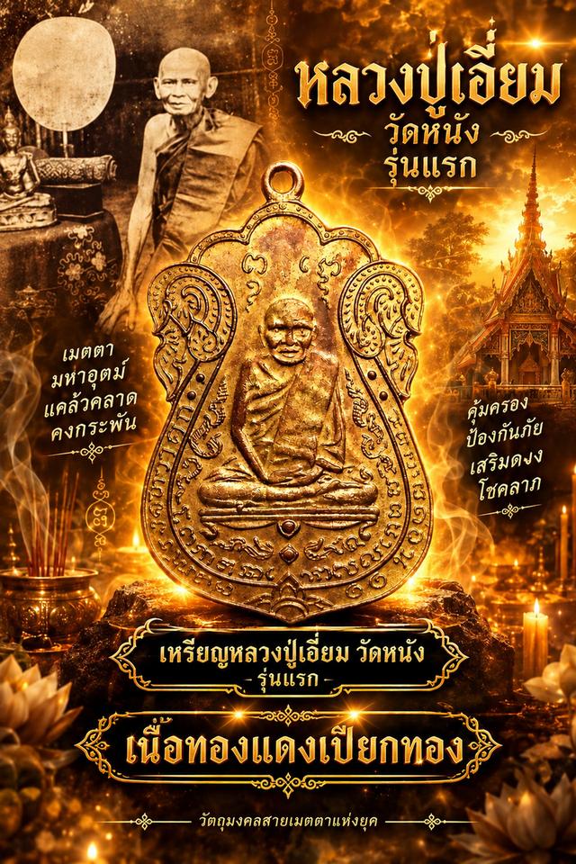 🔥 หลวงปู่เอี่ยม วัดหนัง รุ่นแรก หลังยันต์สี่ (2467)