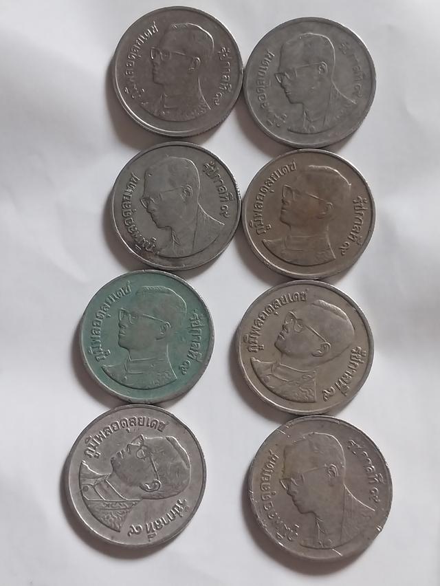 เหรียญ 1 บาทปีเก่าหายากปี 30 37 36 38 40 41 46 47